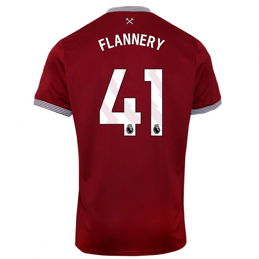 Danxen Damen Keira Flannery #41 Burgunderrot Weiß Heimtrikot Trikot 2025/26 T-Shirt