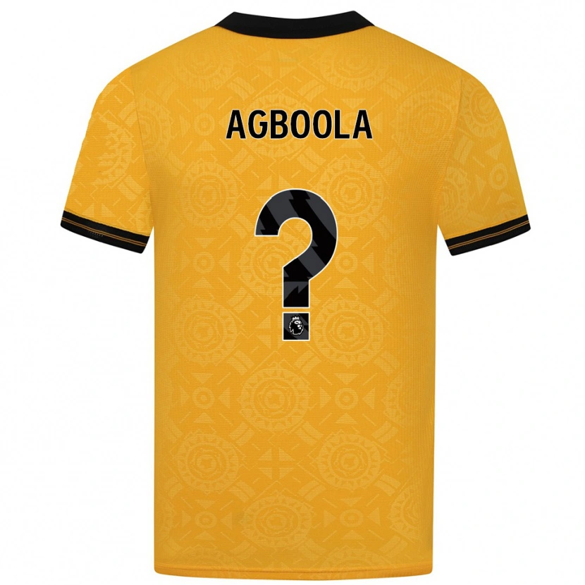 Danxen Damen Michael Agboola #0 Gelb Schwarz Heimtrikot Trikot 2025/26 T-Shirt