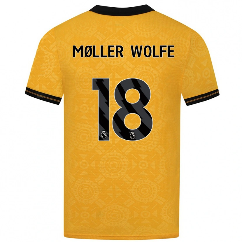 Danxen Damen David Møller Wolfe #18 Gelb Schwarz Heimtrikot Trikot 2025/26 T-Shirt