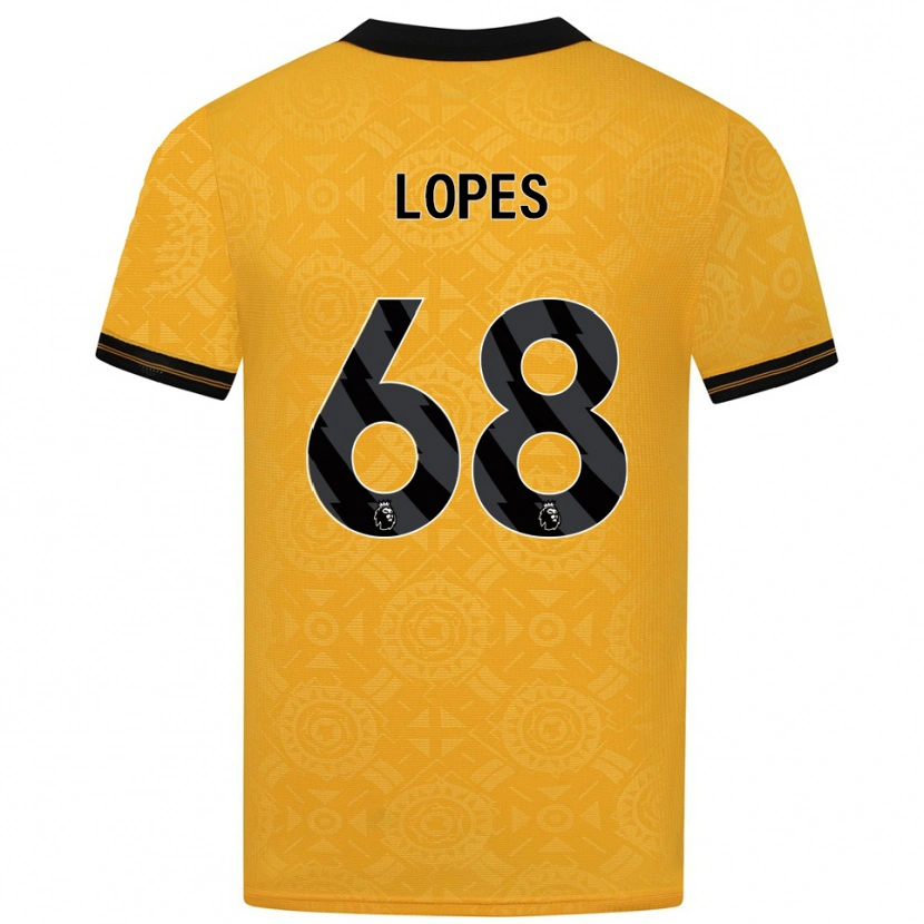 Danxen Damen Leo Lopes #68 Gelb Schwarz Heimtrikot Trikot 2025/26 T-Shirt