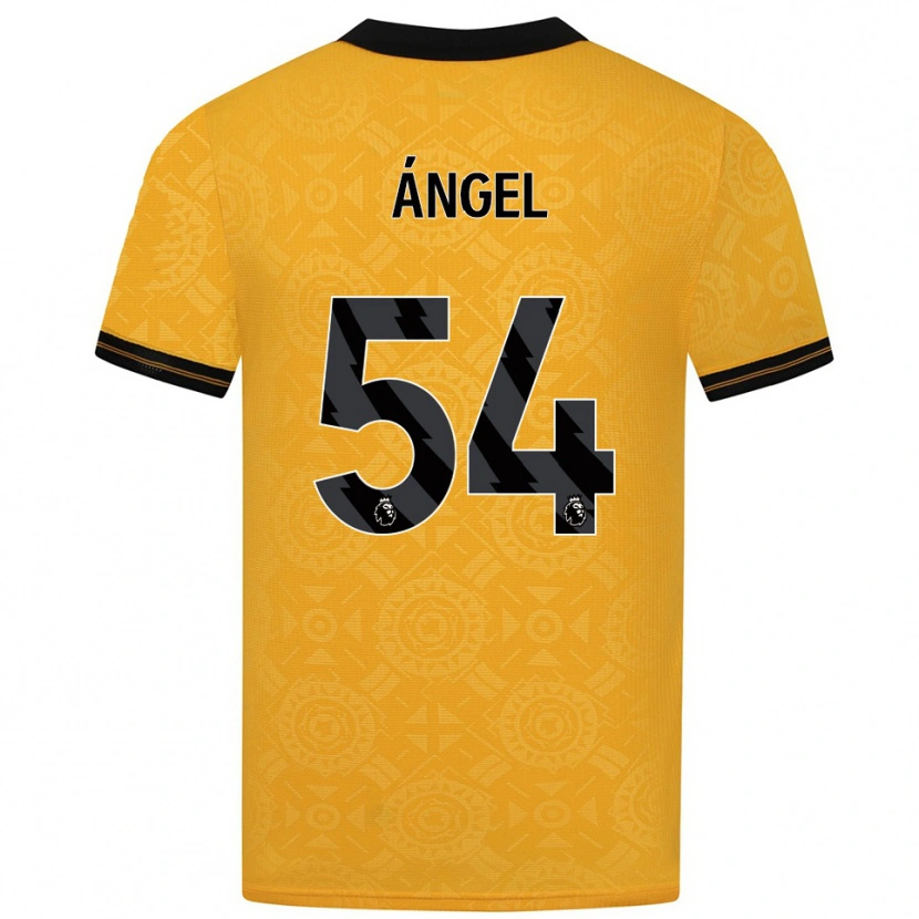 Danxen Damen Dani Ángel #54 Gelb Schwarz Heimtrikot Trikot 2025/26 T-Shirt