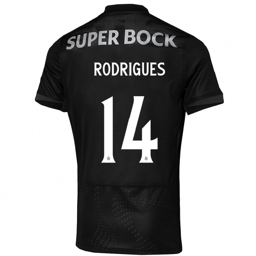 Danxen Damen Paulo Rodrigues #14 Schwarz Weiß Auswärtstrikot Trikot 2025/26 T-Shirt