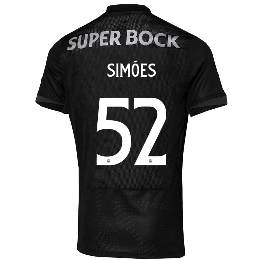 Danxen Damen João Simões #52 Schwarz Weiß Auswärtstrikot Trikot 2025/26 T-Shirt