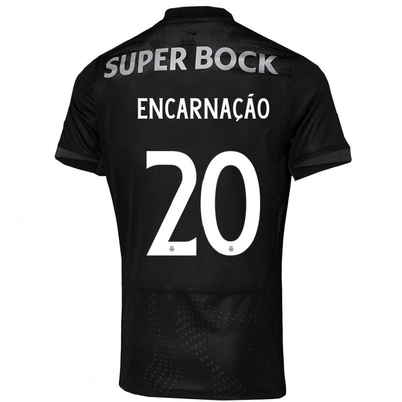 Danxen Damen Telma Encarnação #20 Schwarz Weiß Auswärtstrikot Trikot 2025/26 T-Shirt