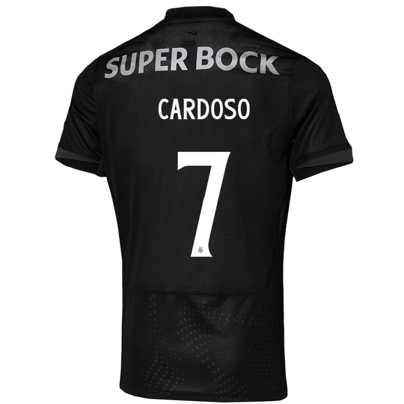 Danxen Damen Paulo Cardoso #7 Schwarz Weiß Auswärtstrikot Trikot 2025/26 T-Shirt
