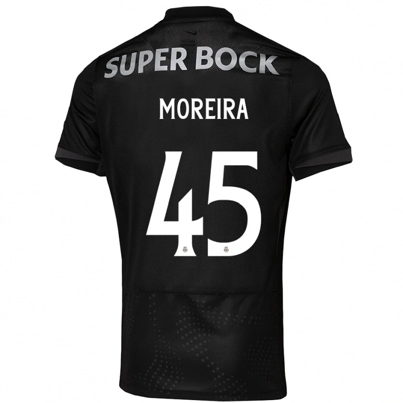 Danxen Damen David Moreira #45 Schwarz Weiß Auswärtstrikot Trikot 2025/26 T-Shirt
