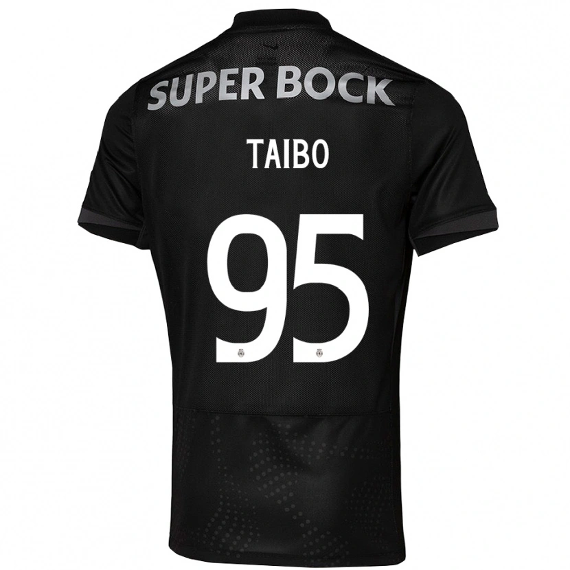 Danxen Damen Lucas Taibo #95 Schwarz Weiß Auswärtstrikot Trikot 2025/26 T-Shirt
