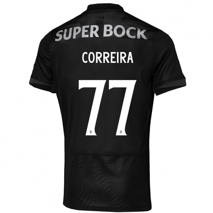Danxen Damen Alicia Figueiredo Lima Correia #77 Schwarz Weiß Auswärtstrikot Trikot 2025/26 T-Shirt