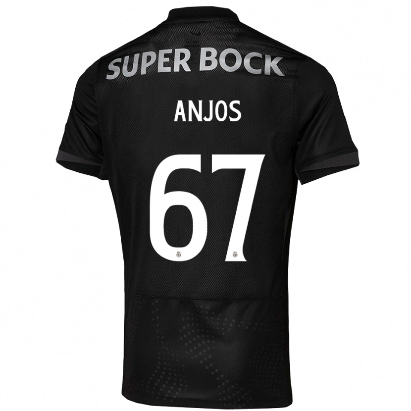 Danxen Damen Lucas Anjos #67 Schwarz Weiß Auswärtstrikot Trikot 2025/26 T-Shirt