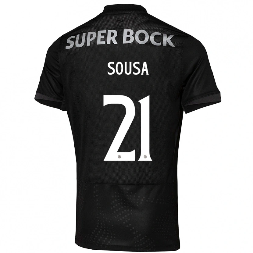 Danxen Damen Margarida Sousa #21 Schwarz Weiß Auswärtstrikot Trikot 2025/26 T-Shirt