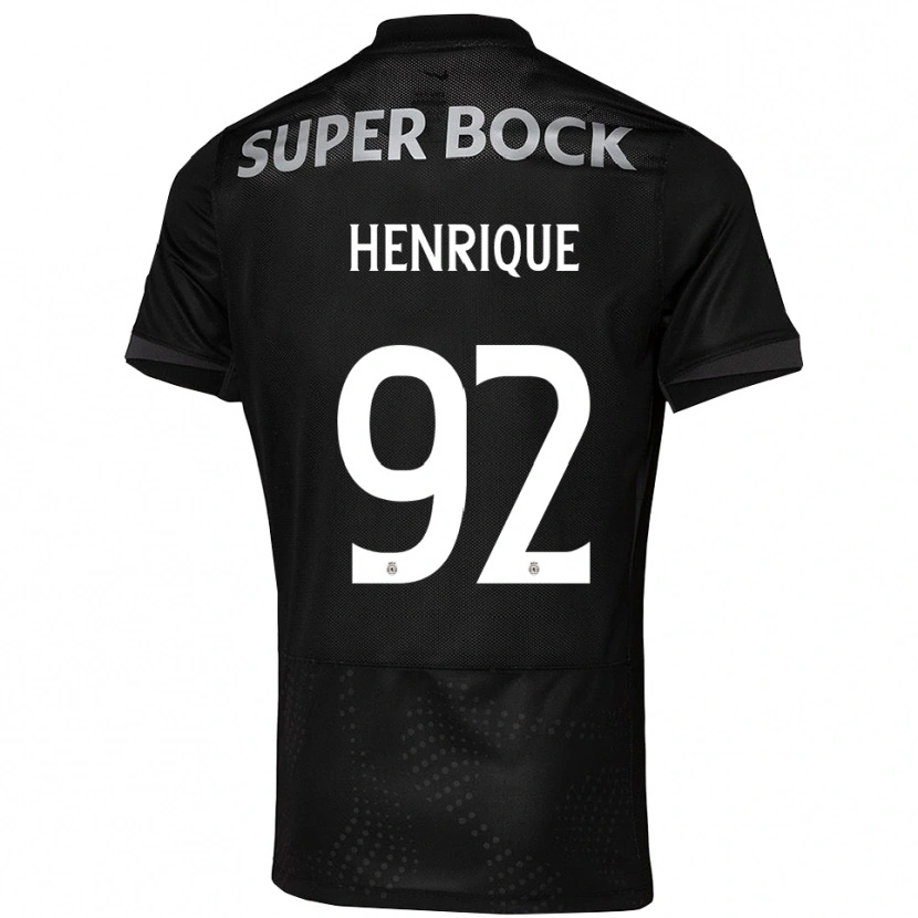 Danxen Damen Eduardo Henrique #92 Schwarz Weiß Auswärtstrikot Trikot 2025/26 T-Shirt