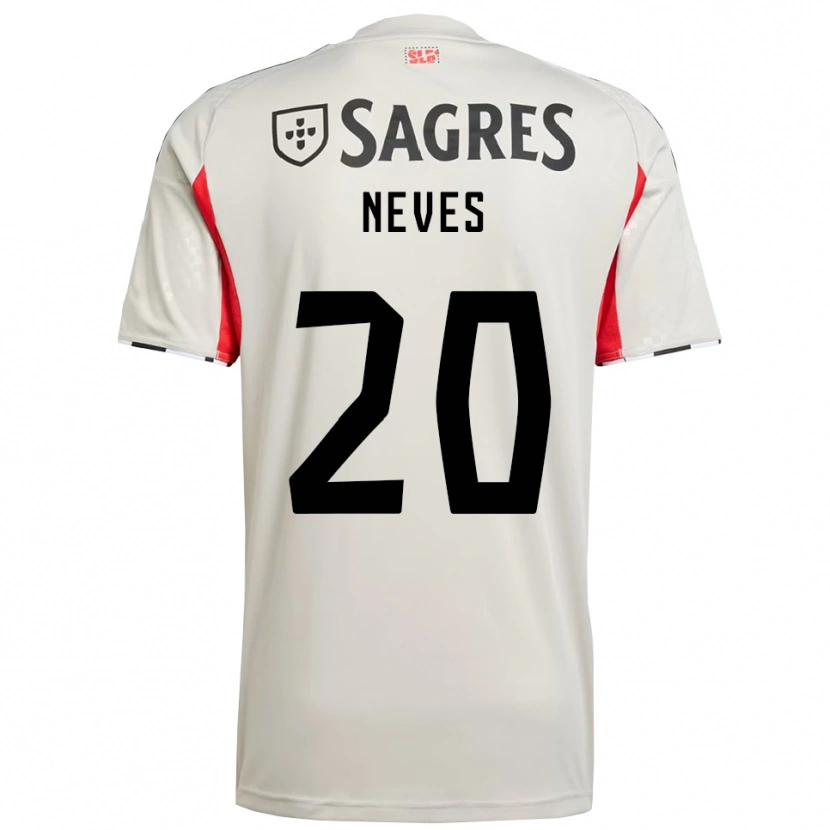 Danxen Damen Gil Neves #20 Creme Weiß Rot Auswärtstrikot Trikot 2025/26 T-Shirt