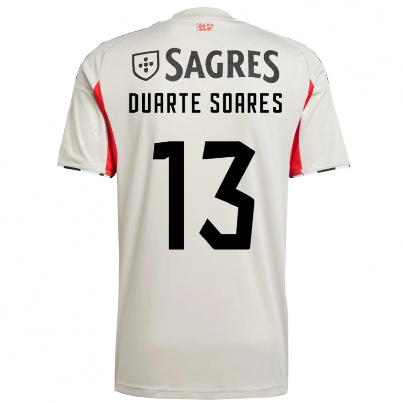 Danxen Damen Duarte Soares #13 Creme Weiß Rot Auswärtstrikot Trikot 2025/26 T-Shirt