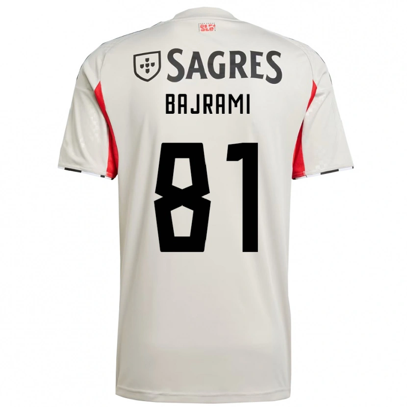 Danxen Damen Adrian Bajrami #81 Creme Weiß Rot Auswärtstrikot Trikot 2025/26 T-Shirt
