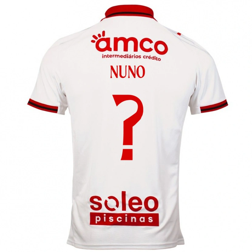 Danxen Damen Nuno Teixeira #0 Weiß Rot Auswärtstrikot Trikot 2025/26 T-Shirt