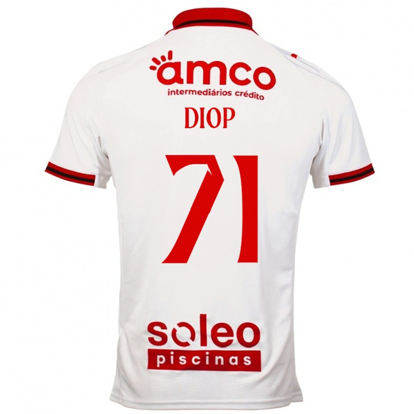 Danxen Damen Mamadou Diop #71 Weiß Rot Auswärtstrikot Trikot 2025/26 T-Shirt