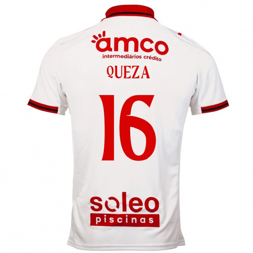 Danxen Damen Lello Queza #16 Weiß Rot Auswärtstrikot Trikot 2025/26 T-Shirt
