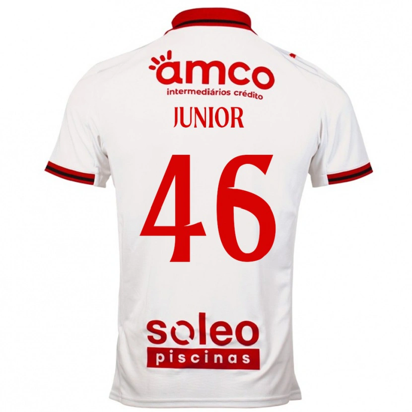 Danxen Damen Mário Junior #46 Weiß Rot Auswärtstrikot Trikot 2025/26 T-Shirt