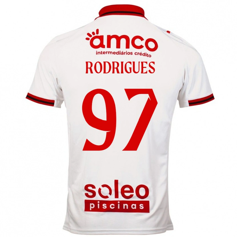 Danxen Damen Dinis Rodrigues #97 Weiß Rot Auswärtstrikot Trikot 2025/26 T-Shirt