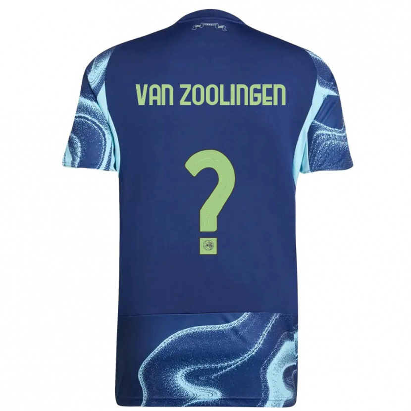 Danxen Damen Glenn Van Zoolingen #0 Marine Himmelblau Auswärtstrikot Trikot 2025/26 T-Shirt