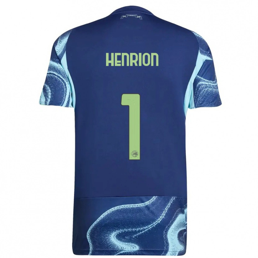 Danxen Damen Martin Henrion #1 Marine Himmelblau Auswärtstrikot Trikot 2025/26 T-Shirt