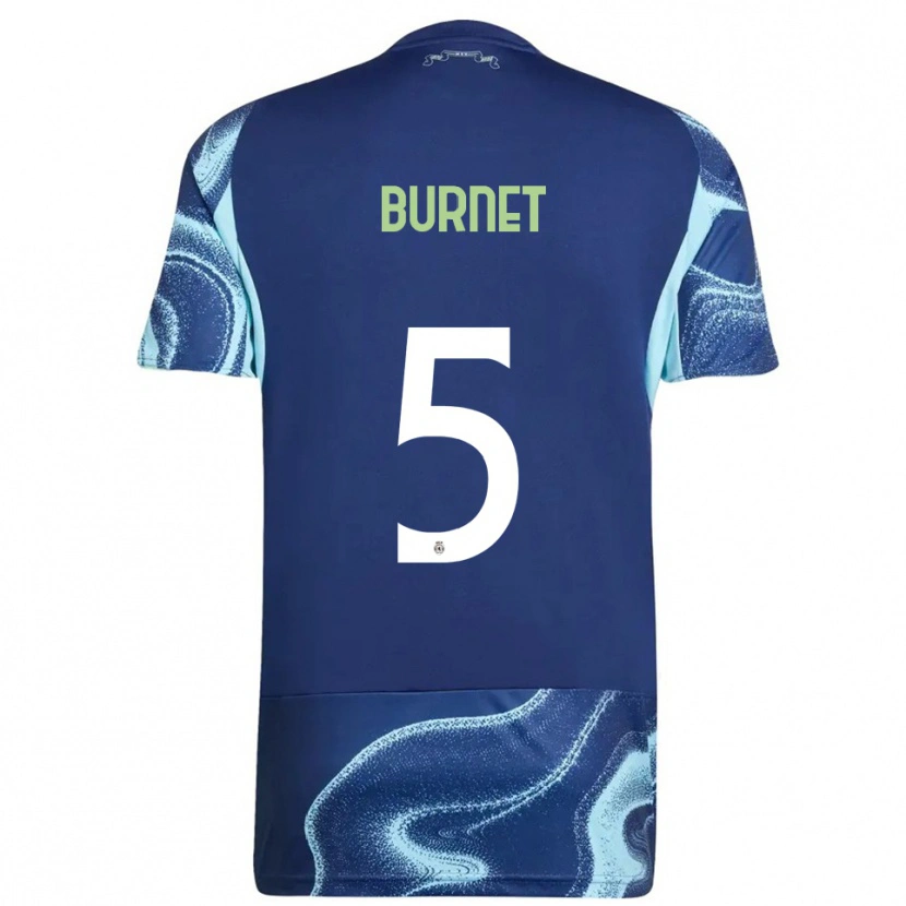 Danxen Damen Lorenzo Burnet #5 Marine Himmelblau Auswärtstrikot Trikot 2025/26 T-Shirt