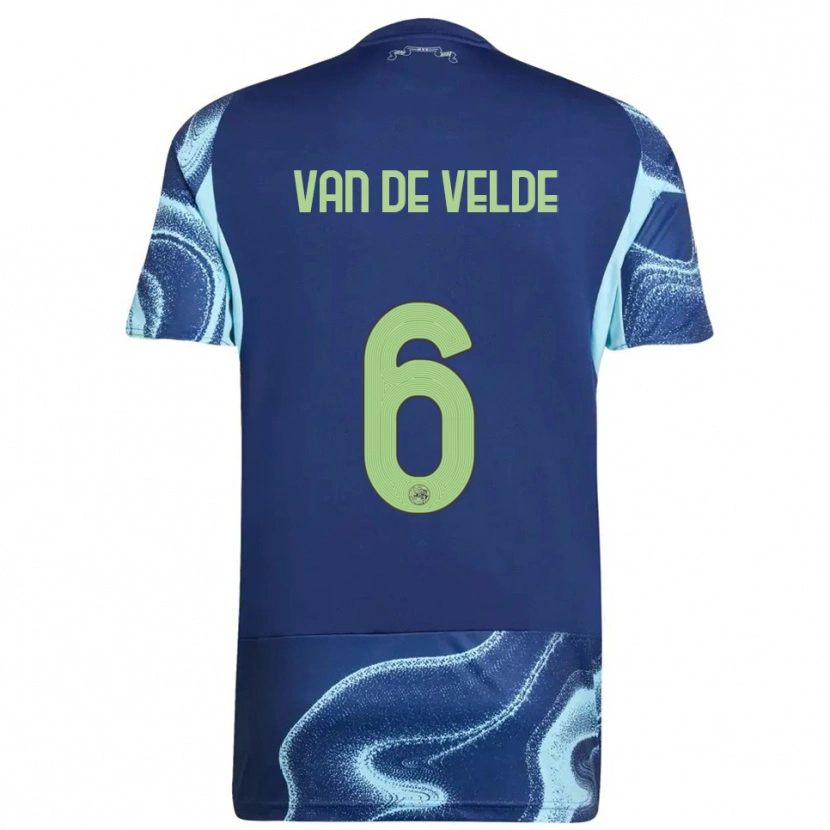 Danxen Damen Jonna Van De Velde #6 Marine Himmelblau Auswärtstrikot Trikot 2025/26 T-Shirt