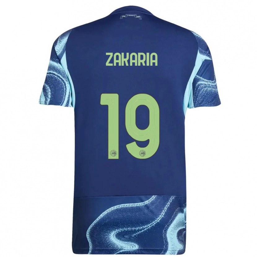 Danxen Damen Zakaria Ouazane #19 Marine Himmelblau Auswärtstrikot Trikot 2025/26 T-Shirt
