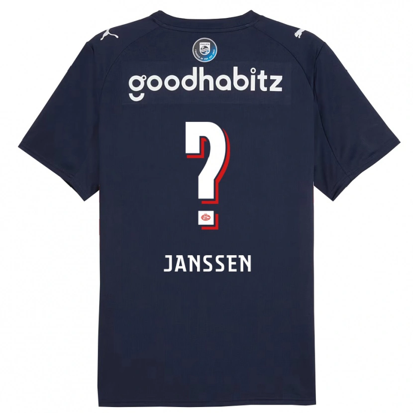 Danxen Damen Niek Janssen #0 Marine Weiß Auswärtstrikot Trikot 2025/26 T-Shirt