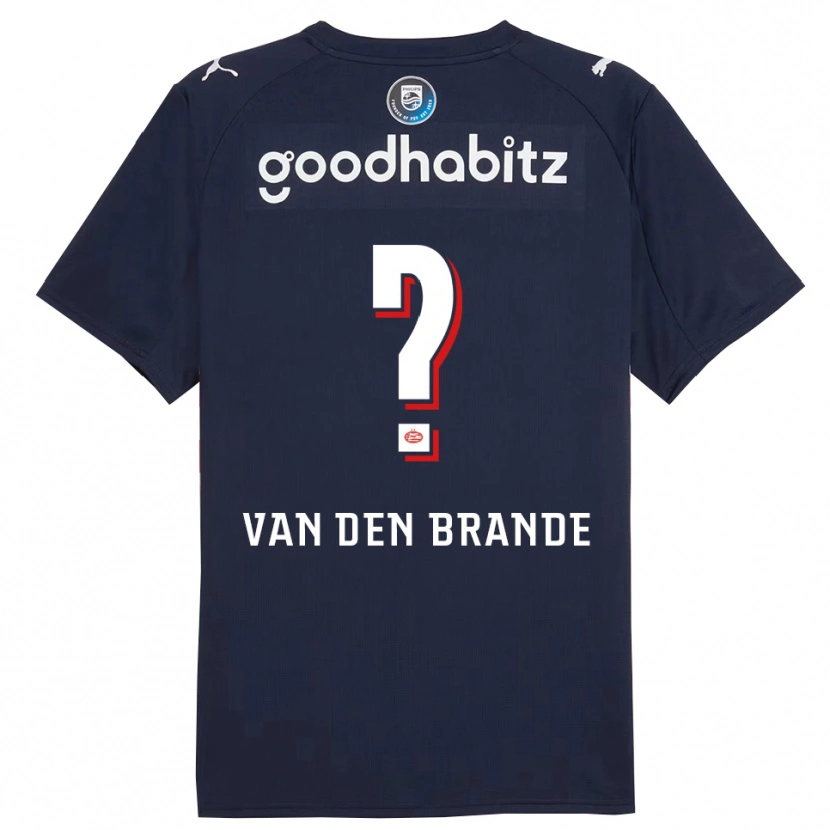 Danxen Damen Daan Van Den Brande #0 Marine Weiß Auswärtstrikot Trikot 2025/26 T-Shirt