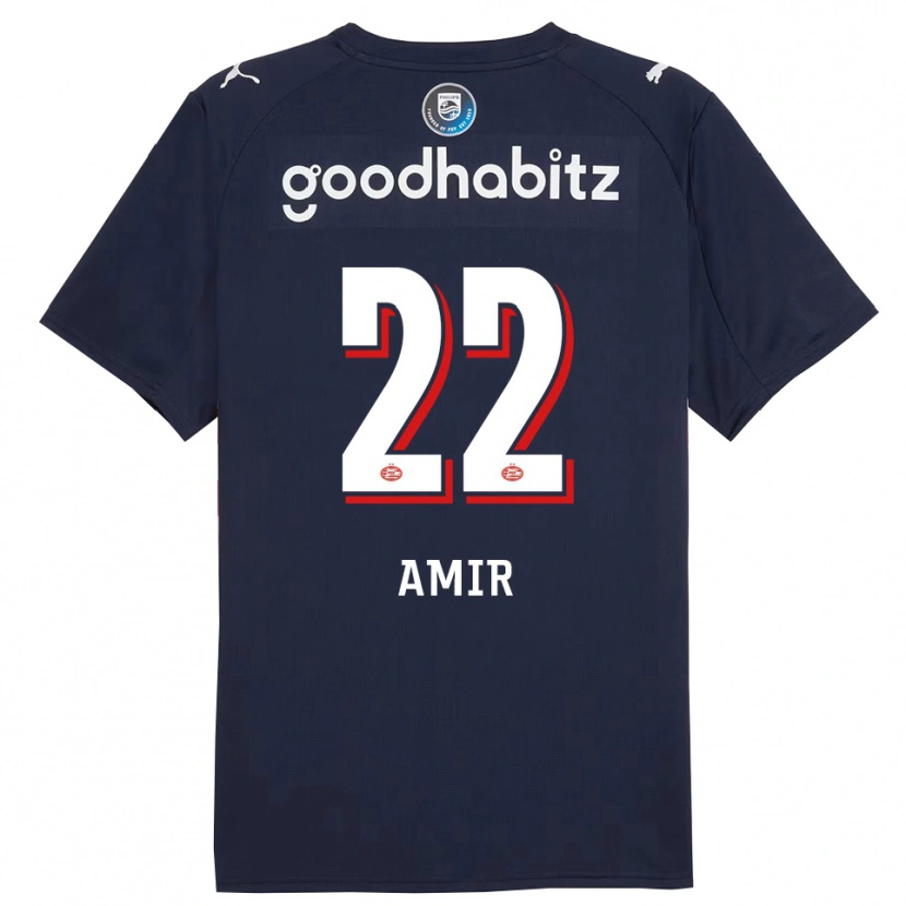 Danxen Damen Amir Al-Anany #22 Marine Weiß Auswärtstrikot Trikot 2025/26 T-Shirt