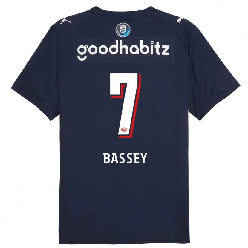 Danxen Damen Essien Bassey #7 Marine Weiß Auswärtstrikot Trikot 2025/26 T-Shirt