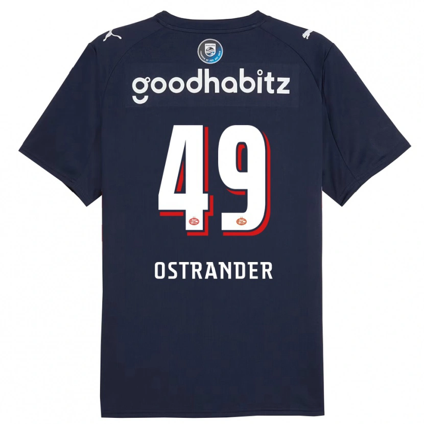 Danxen Damen William Ostrander #49 Marine Weiß Auswärtstrikot Trikot 2025/26 T-Shirt