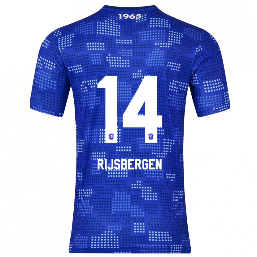 Danxen Damen Liz Rijsbergen #14 Blau Himmelblau Auswärtstrikot Trikot 2025/26 T-Shirt