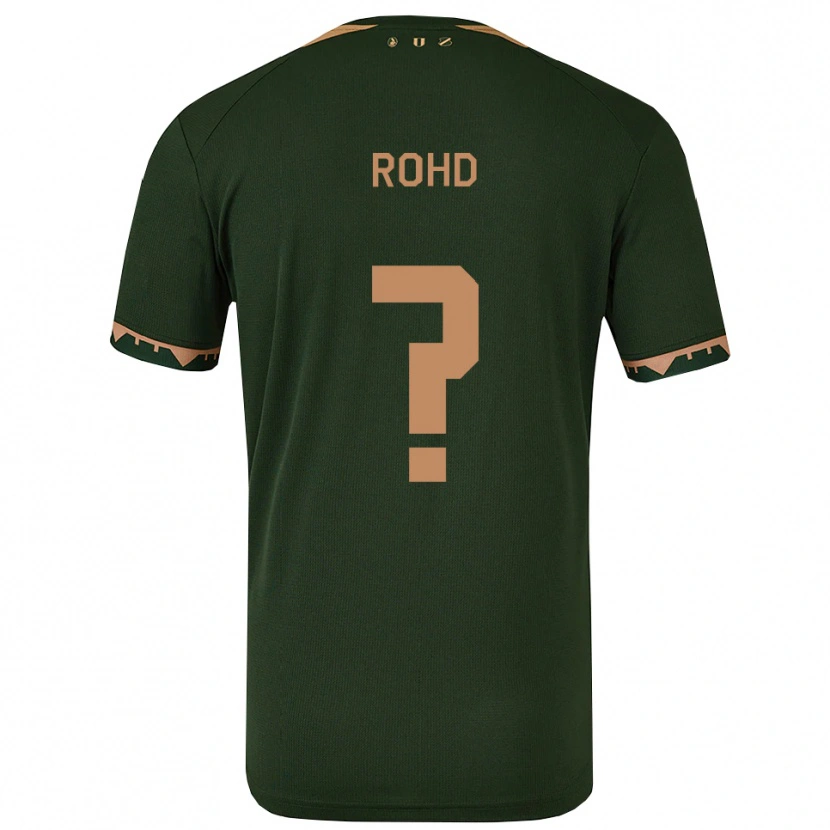 Danxen Damen Emil Rohd #0 Grün Gold Auswärtstrikot Trikot 2025/26 T-Shirt