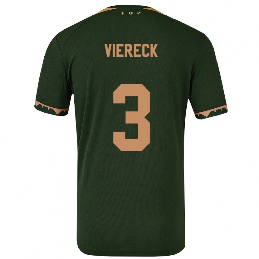 Danxen Damen Neal Viereck #3 Grün Gold Auswärtstrikot Trikot 2025/26 T-Shirt