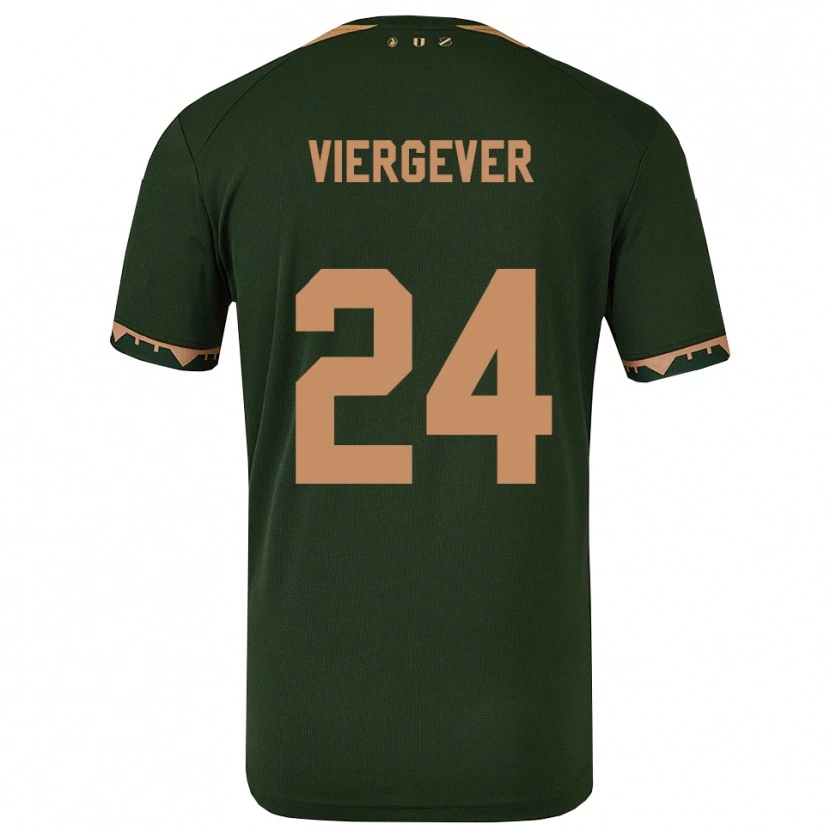 Danxen Damen Nick Viergever #24 Grün Gold Auswärtstrikot Trikot 2025/26 T-Shirt
