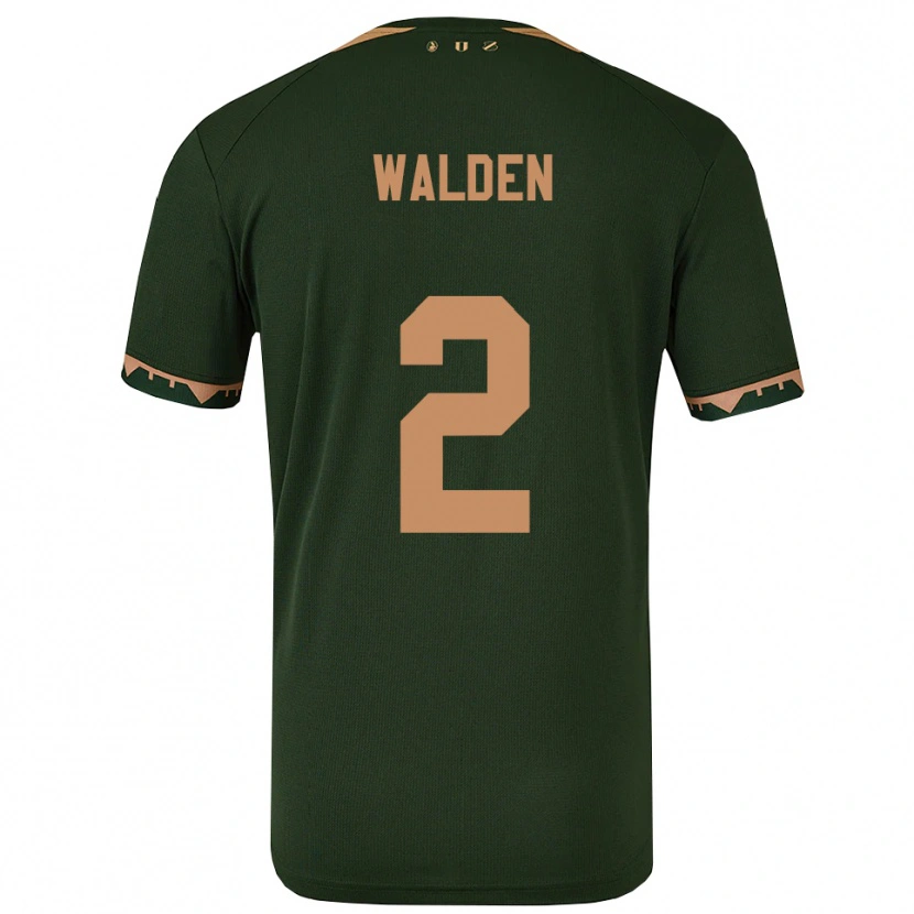 Danxen Damen Jaden Walden #2 Grün Gold Auswärtstrikot Trikot 2025/26 T-Shirt