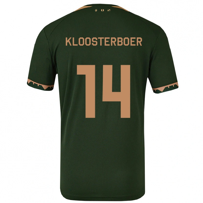 Danxen Damen Per Kloosterboer #14 Grün Gold Auswärtstrikot Trikot 2025/26 T-Shirt