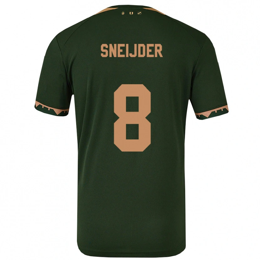 Danxen Damen Jessey Sneijder #8 Grün Gold Auswärtstrikot Trikot 2025/26 T-Shirt
