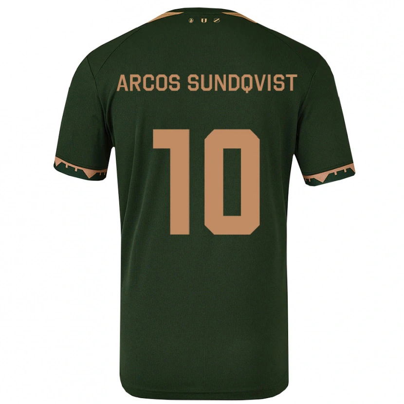 Danxen Damen Gustav Arcos Sundqvist #10 Grün Gold Auswärtstrikot Trikot 2025/26 T-Shirt