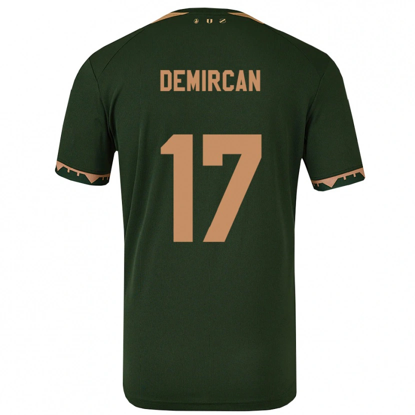 Danxen Damen Emirhan Demircan #17 Grün Gold Auswärtstrikot Trikot 2025/26 T-Shirt