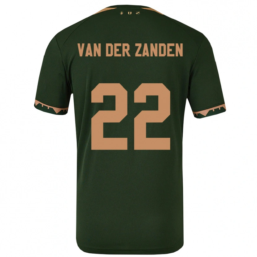 Danxen Damen Ilse Van Der Zanden #22 Grün Gold Auswärtstrikot Trikot 2025/26 T-Shirt