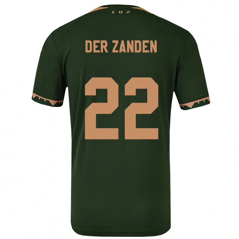 Danxen Damen Iise Van Der Zanden #22 Grün Gold Auswärtstrikot Trikot 2025/26 T-Shirt