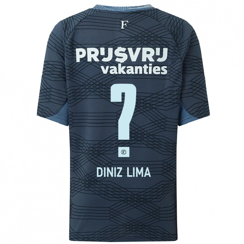 Danxen Damen Lucas Diniz Lima #0 Schwarz Grau Auswärtstrikot Trikot 2025/26 T-Shirt