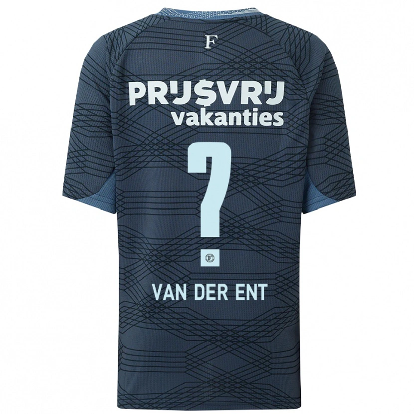 Danxen Damen Teun Van Der Ent #0 Schwarz Grau Auswärtstrikot Trikot 2025/26 T-Shirt
