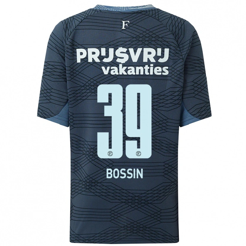 Danxen Damen Liam Bossin #39 Schwarz Grau Auswärtstrikot Trikot 2025/26 T-Shirt
