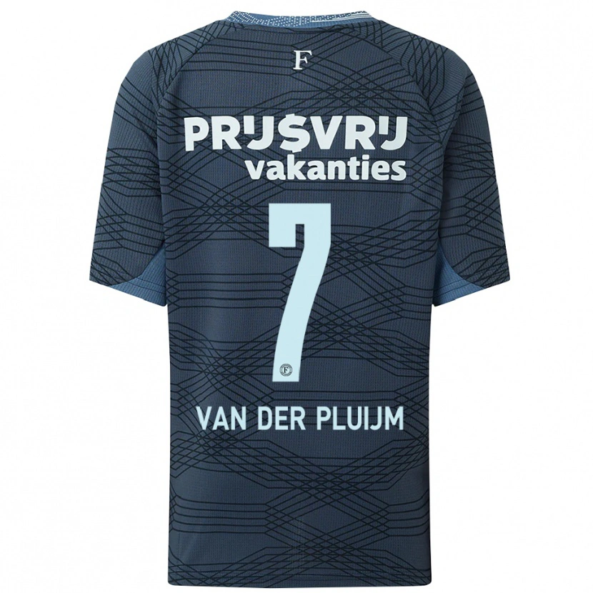 Danxen Damen Marvin Van Der Pluijm #7 Schwarz Grau Auswärtstrikot Trikot 2025/26 T-Shirt