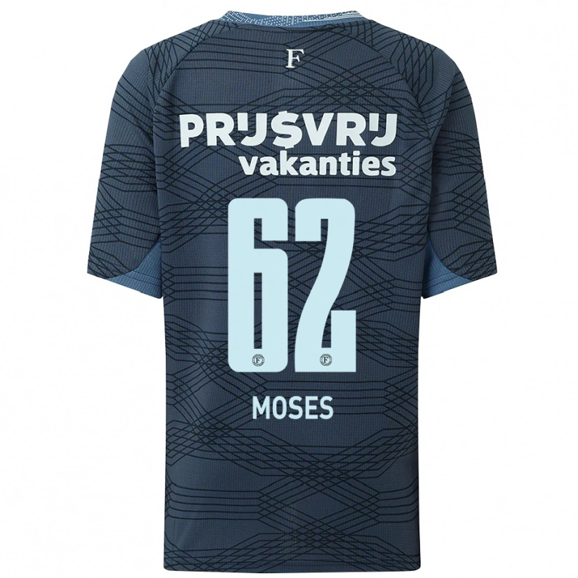 Danxen Damen Troy Moses #62 Schwarz Grau Auswärtstrikot Trikot 2025/26 T-Shirt