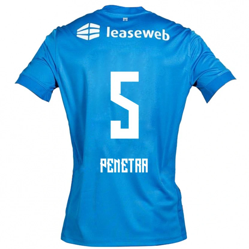 Danxen Damen Alexandre Penetra #5 Blau Weiß Auswärtstrikot Trikot 2025/26 T-Shirt